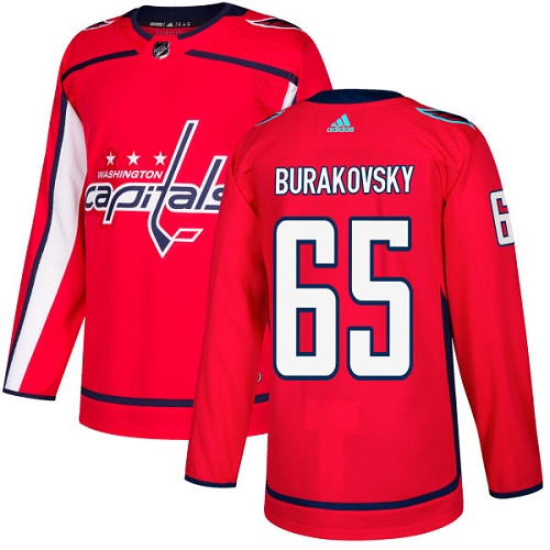 Adidas Men Washington Capitals #65 Andre Burakovsky Red Home Authentic Stitched NHL Jersey